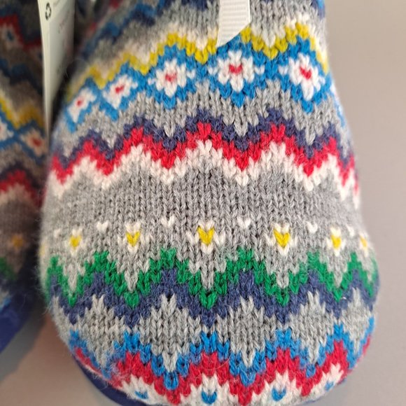NWT Boden Fairisle Slipper Boots EU Size 33 or Size US Size 7 Kids - Picture 5 of 9
